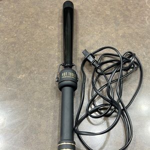 Hot tools tapered curling iron.